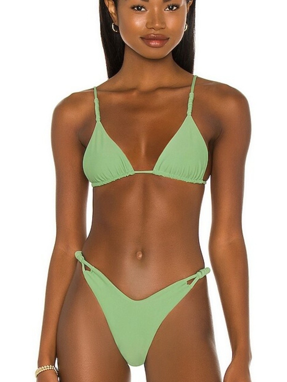 Tularosa Light Green Triangle Bikini Set